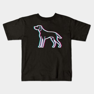 vizsla glitch Kids T-Shirt